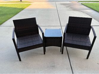 Brand new three-piece wicker set