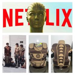 TV PROP/WARDROBE - NETFLIX “CONQUEST” *NEVER RELEASED/CANCELLED* SERIES featuring Keanu Reeves SCREEN WORN Armor Vest