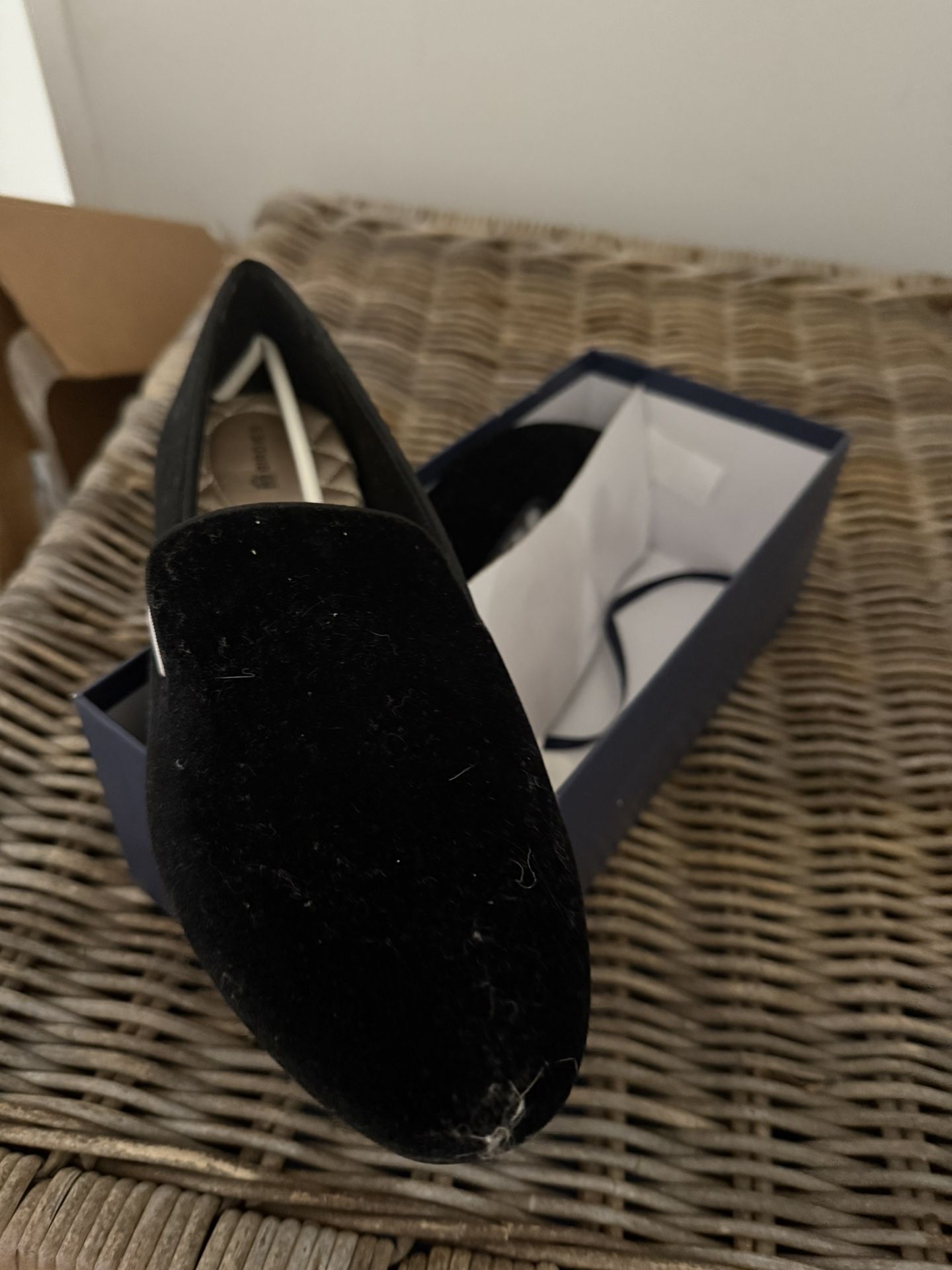 Birds Velvet Loafers