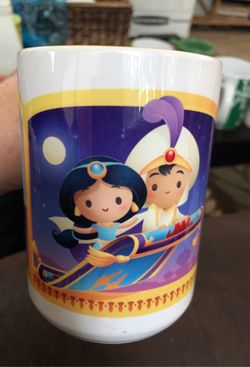 Disney Parks Tsum Tsum ALADDIN jasmine raja genieMug