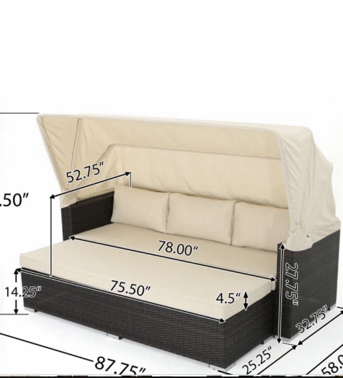 Allateef Outdoor Daybed NEW $650 OBO