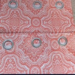 BRAND NEW Orange Curtain Set