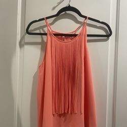 Pink fringe Top