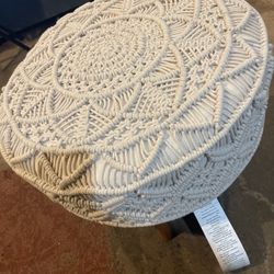 New Mandala Cream Ottoman 