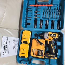 Cordless Driver Drill Set with Case