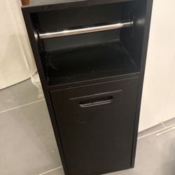 In Wall Toilet Paper Holder Trash can 