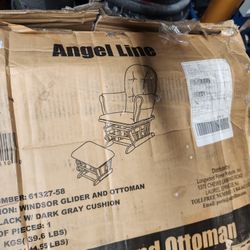 angel line glider  and ottoman