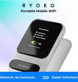Ryoko Portable WIFI Hotspot  NEW IN BOX The Ryoko Portable WiFi Hotspot is a device that offers access to the internet almost anywhere in the world.