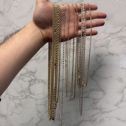 Gold Chains, Cadenas De Oro 10kt, 14kt