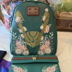 Marvel Floral Loki Cosplay Loungefly Set
