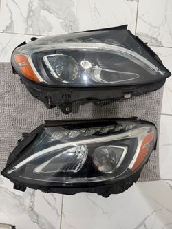 2015-2018 MERCEDES BENZ W205 C-CLASS LEFT & RIGHT HEADLIGHT OEM