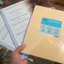 Page Protectors & Card Stock
