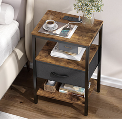 Nightstand tables (2) with charger ports