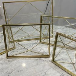 Umbra Floating Gold Picture Frame Set (6 frames, 4 sizes)