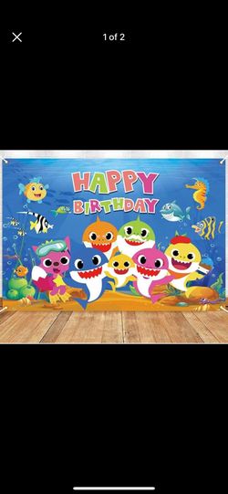 Baby Shark Back Drop