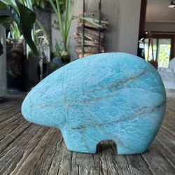 Amazonite Zuni Fetish Bear