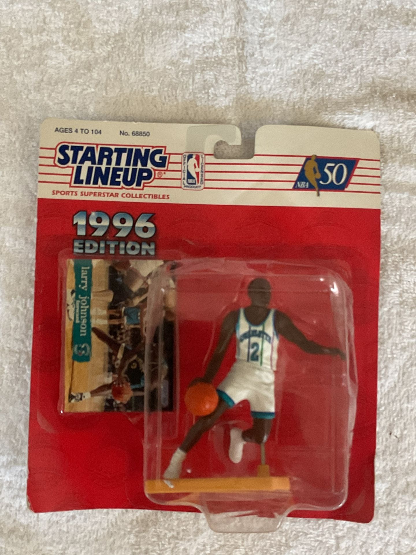 Starting Lineup Larry Johnson Action Figure 1996 Edition Vintage New In Package