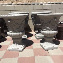 New Flower Pots Made Out Cement Perfect Gift For Any Occasion 