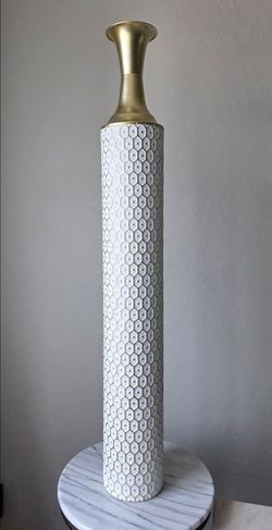 White and Gold Vase