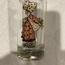 Vintage 1970s Holly Hobbie Life Is Filled With Glass Tumbler Tea Collectible Mint Condition