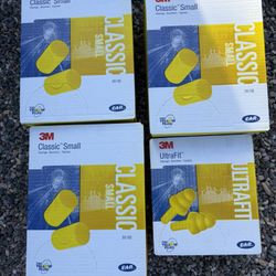3m Earplugs 4 Boxes 