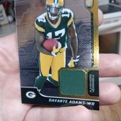 Beautiful Devante Adams Wide Receiver Game Warren Patch Topps Chrome Rookie. About The Best In The League!