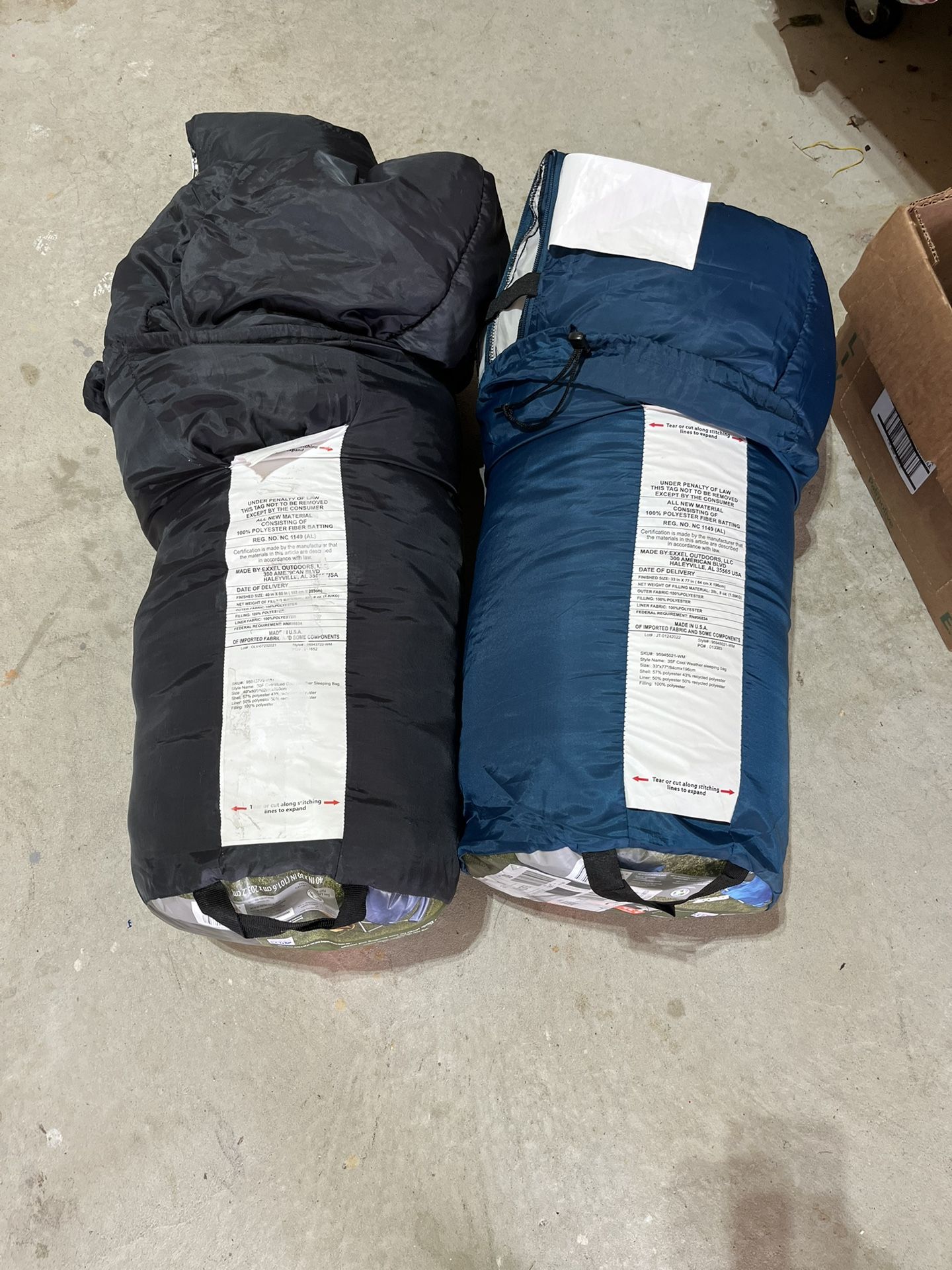 Two Sleeping Bags 