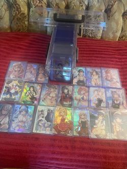 Anime Waifu Trading Card Collection with Storage Box