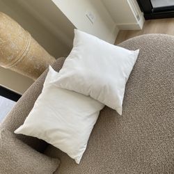 2 Outdoor & 2 Indoor Throw Pillows (or Inserts) 