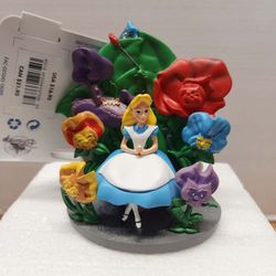 2018 Disney Alice in Wonderland Garden Flowers Ornament New in Box