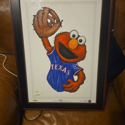 Elmo Texas Rangers Pic 