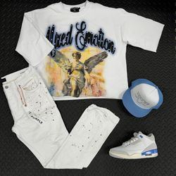 New Retro 3 Mens Purple Jeans 