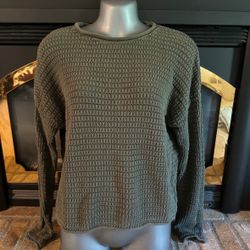 Universal Thread Women's Chunky Knit Cardigan Sweater Olive Green, Size M