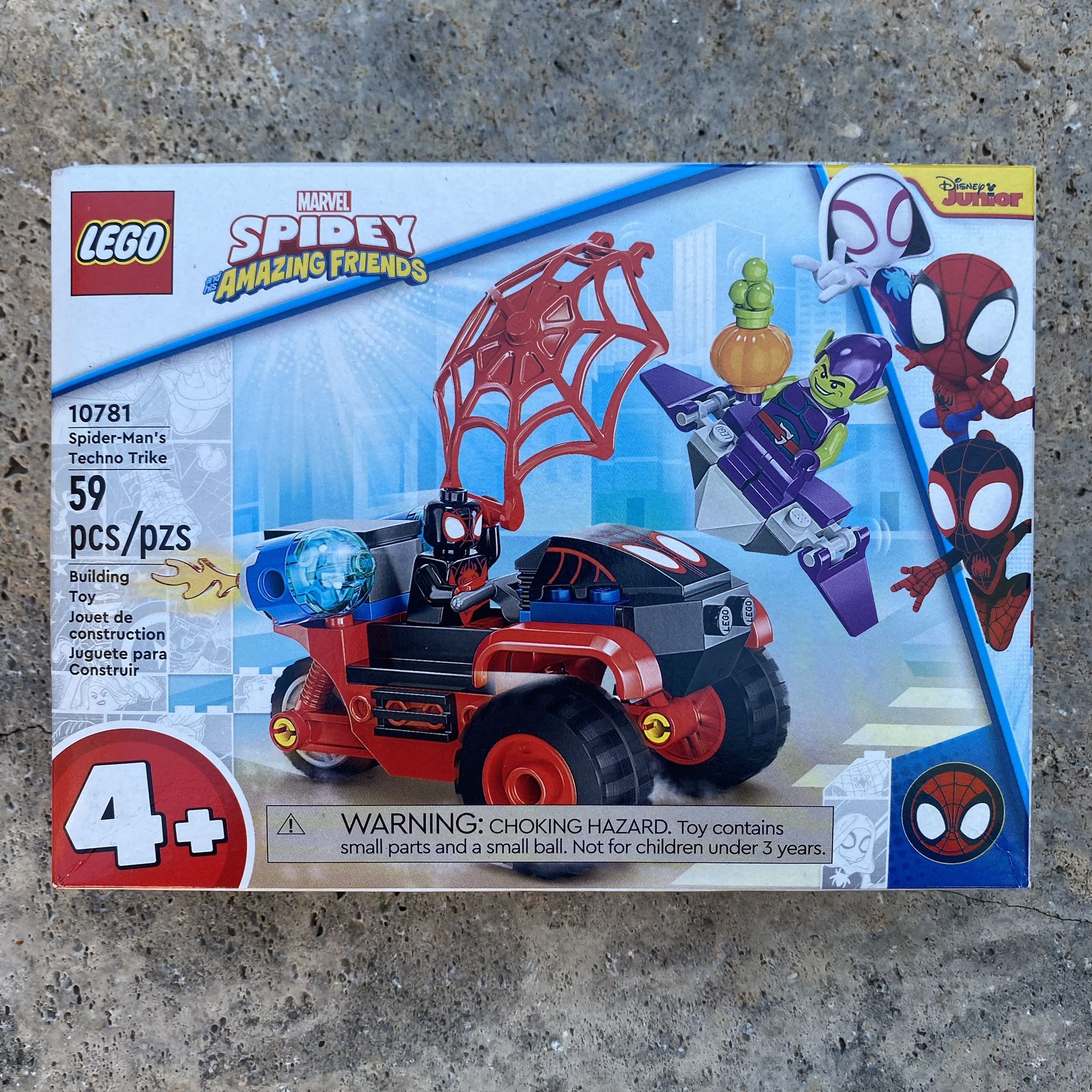 Spidey & His Amazing Friends Marvel Miles Morales LEGO Techno Trike Spider-man
