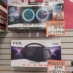  🔊 Dolphin & Fol Speaker 🔊 special price $139 up $149 Now so come by and get one 