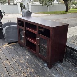 Media to cabinet TV cabinet.