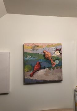 2 coordinating small pictures. About 16 x 16