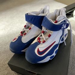Blue And Red Boy Nike Air 1 Griffeys Shoes