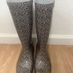 Ugg Leopard Print Rain Boots 