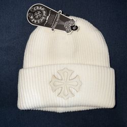Chrome Heart Beanie - Cream