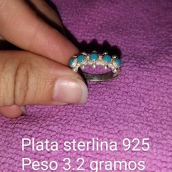Hermoso Anillo De Plata Sterling 