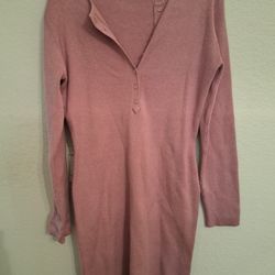 Pink Moda Sweater Dress