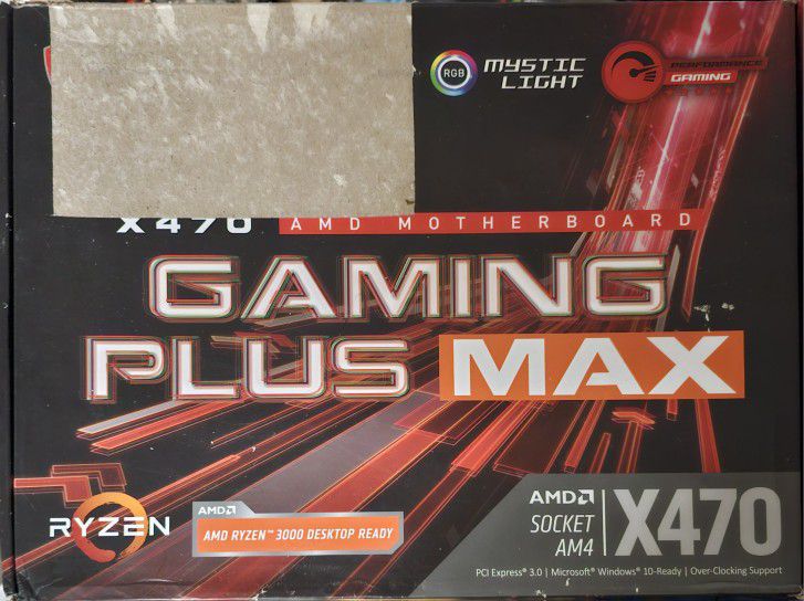 MSI X470 Gaming Plus Max Motherboard AM4