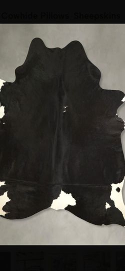 Black Cow Hide Rug