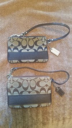 2 Coach wristlets