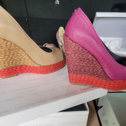 Calvin Klein Clogs Mule Platform  Heels 👠 