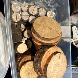 Wooden Cupholders, Wooden Name holders, Floral Name Cards, Plastic Signage Arms (Pitchforks)