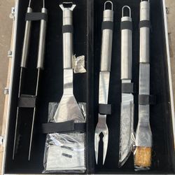 Stainless Barbecue Set ( 5 Pieces )