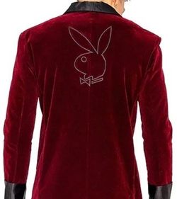 Playboy dress suit blazer logo jacket velvet monogram