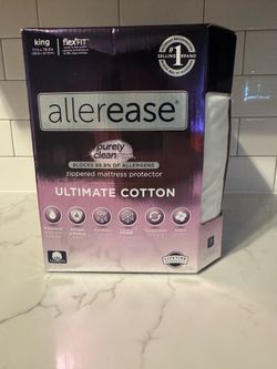 Allerease Purely Clean Pro Ultimate Cotton King Zippered Mattress Protector